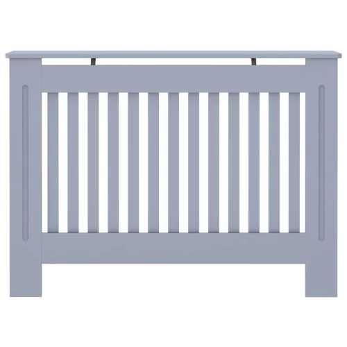  antracitszürke MDF radiátorburkolat 112 x 19 x 81,5 cm