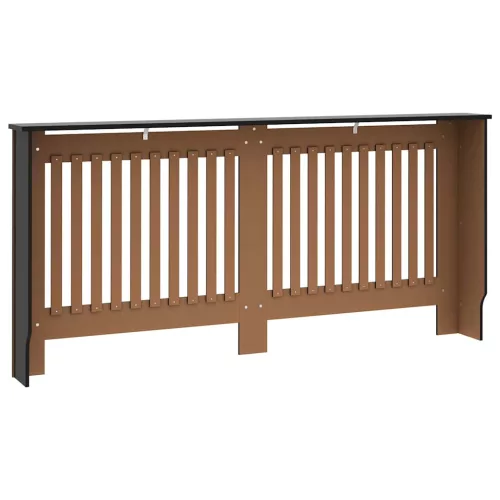 fekete MDF radiátorburkolat 172 x 19 x 81,5 cm
