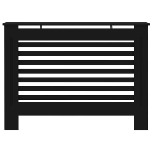  fekete MDF radiátorburkolat 112 x 19 x 81,5 cm