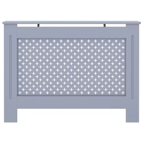  antracitszürke MDF radiátorburkolat 112 x 19 x 81,5 cm