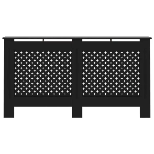  fekete MDF radiátorburkolat 152 x 19 x 81,5 cm