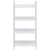  4 szintes fehér szerelt fa könyvespolc 60 x 27,6 x 124,5 cm