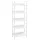  5 szintes fehér szerelt fa könyvespolc 60 x 27,6 x 158,5 cm