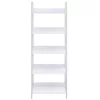  5 szintes fehér szerelt fa könyvespolc 60 x 27,6 x 158,5 cm