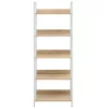  5 szintes tölgyszínű szerelt fa könyvespolc 60x27,6x158,5 cm