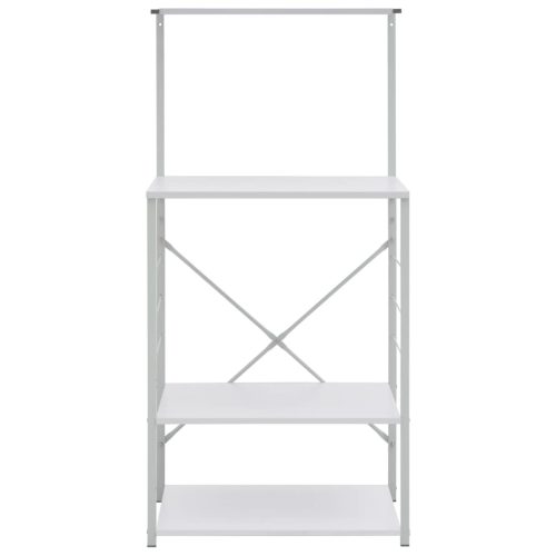  fehér szerelt fa mikrohullámú szekrény 60x39,6x123 cm