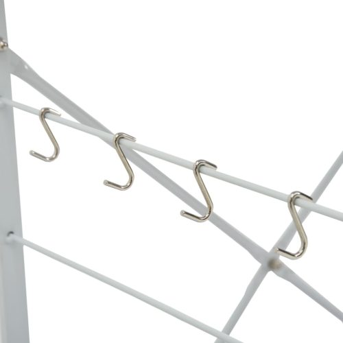  fehér szerelt fa mikrohullámú szekrény 60x39,6x123 cm