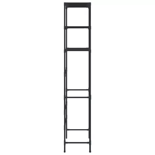  3 szintes fekete WC feletti tárolóállvány 53 x 28 x 169 cm