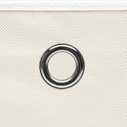  4 db fehér szövet tárolódoboz 32 x 32 x 32 cm