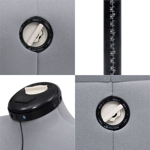  szürke női állítható próbababa M-es méret 40-46