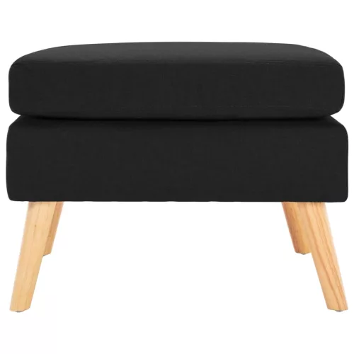  fekete szövet lábzsámoly