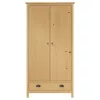  Hill 2 ajtós tömör fenyőfa ruhásszekrény 89 x 50 x 170 cm