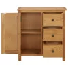  tömör tölgyfa szekrény 70 x 35 x 75 cm