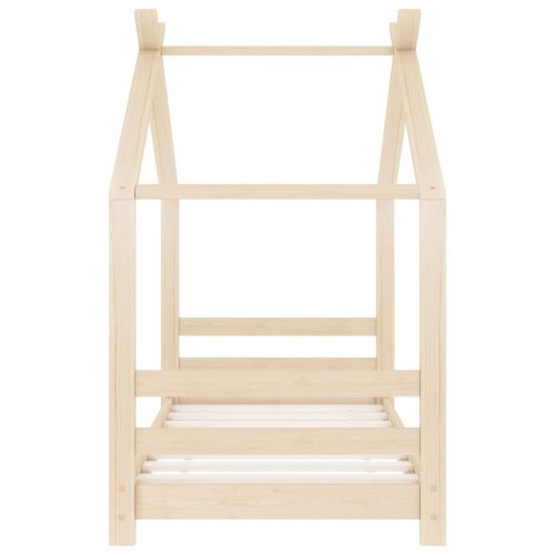  tömör fenyőfa gyerekágy-keret 70 x 140 cm