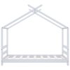  fehér tömör fenyőfa gyerekágy-keret 70 x 140 cm