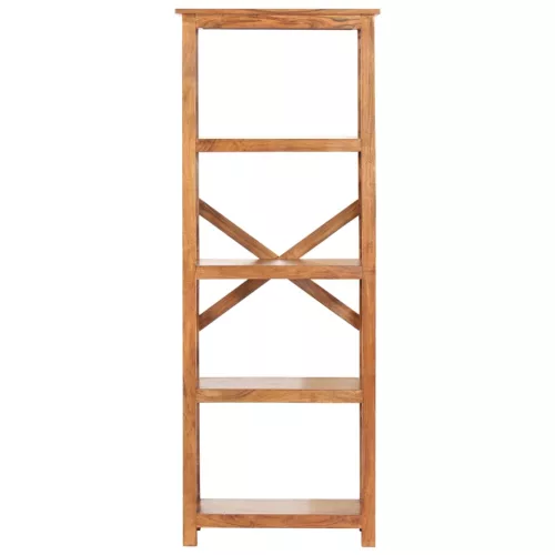  tömör akácfa könyvszekrény mézszínű felülettel 60 x 30 x 160 cm