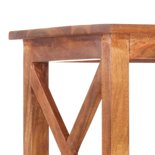  tömör akácfa könyvszekrény mézszínű felülettel 60 x 30 x 160 cm