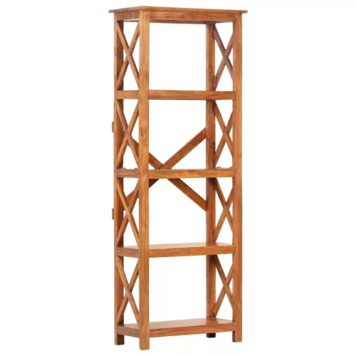  tömör akácfa könyvszekrény mézszínű felülettel 60 x 30 x 160 cm