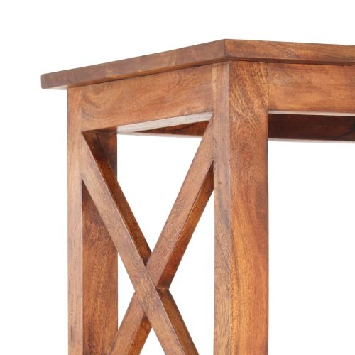  tömör akácfa könyvszekrény mézszínű felülettel 100x30x180 cm