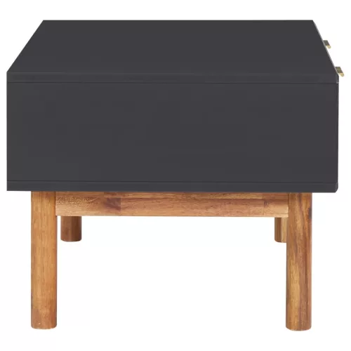  tömör akácfa és MDF dohányzóasztal 90 x 50 x 40 cm