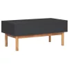  tömör akácfa és MDF dohányzóasztal 90 x 50 x 40 cm