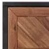  tömör akácfa és MDF dohányzóasztal 90 x 50 x 40 cm