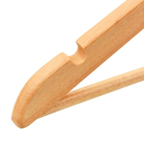  100 db csúszásmentes keményfa ruhaakasztó