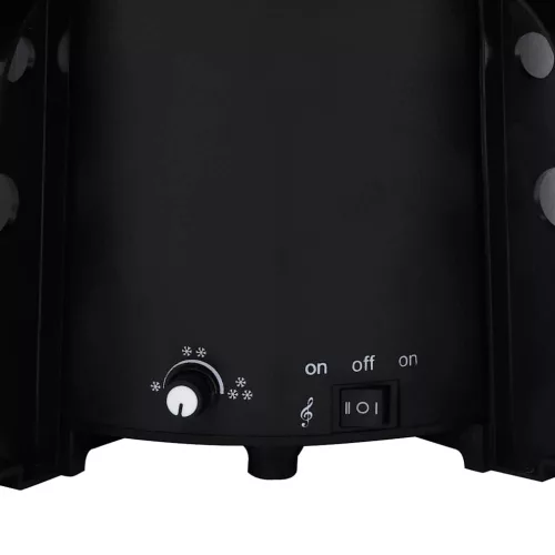  fekete PVC havazó karácsonyfa ernyő alakú talppal 140 cm