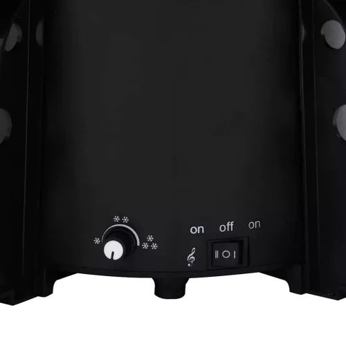  fekete PVC havazó karácsonyfa ernyő alakú talppal 170 cm