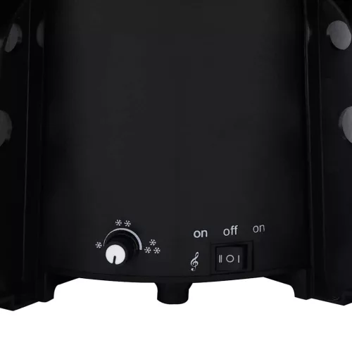  fekete PVC havazó karácsonyfa ernyő alakú talppal 190 cm