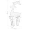  rénszarvas karácsonyi dísz hálóval 306 LED-del 60 x 24 x 89 cm