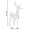  akril rénszarvasok és szán karácsonyi dísz 160 LED-del 130 cm