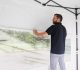 Professional összecsukható sátrak PREMIUM 350g/m2 ponyvával, acélszerkezettel, 4 oldalfallal, panoráma ablakkal - 3x4,5m sötétszürke