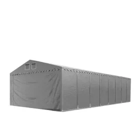   TP Professional 5x16m 2,6m oldalmagas raktársátor PVC 800 ponyvával, szürke