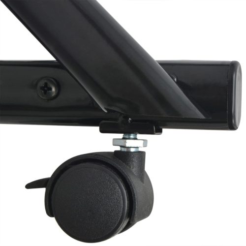  Fekete, A4-es újságtartó állvány 40x32x131 cm