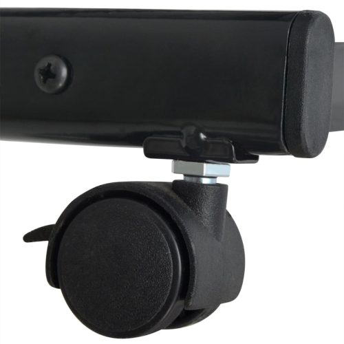  Fekete, A4-es újságtartó állvány 47,5x43x133 cm