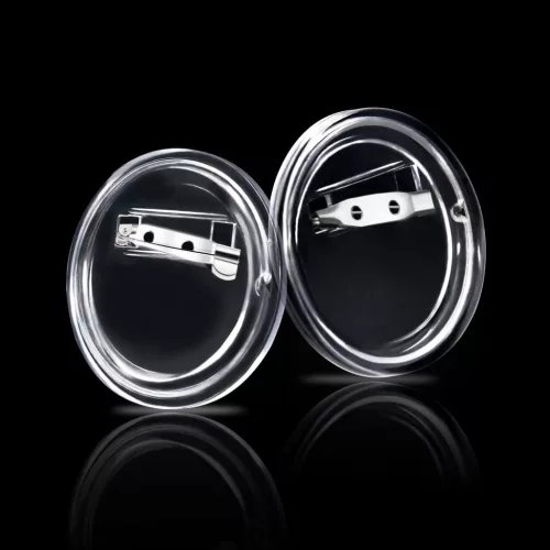  100 készlet akril 58 mm-es kitűző