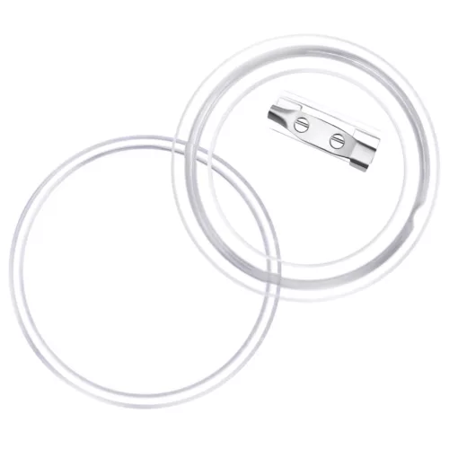  100 készlet akril 58 mm-es kitűző