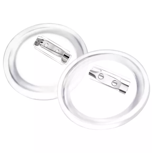  100 készlet akril 44 mm-es kitűző