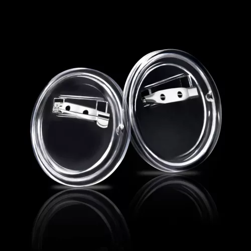  100 készlet akril 44 mm-es kitűző