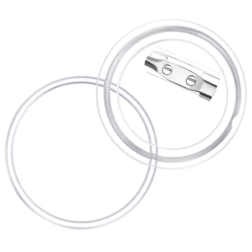  100 készlet akril 37 mm-es kitűző