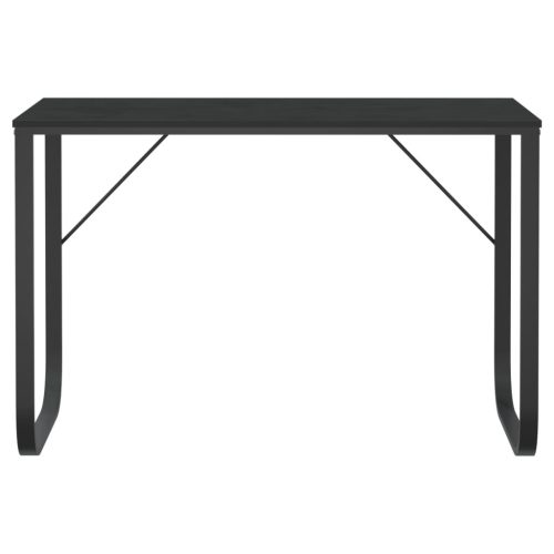  fekete forgácslap számítógépasztal 110 x 60 x 73 cm