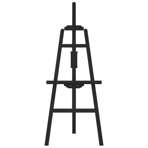  fekete tömör fenyőfa festőállvány 53,5x95x127 cm