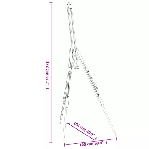  tömör bükkfa festőállvány 100 x 104 x 172 cm