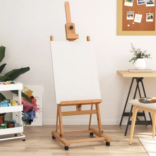  tömör bükkfa festőállvány 55x53,5x178 cm