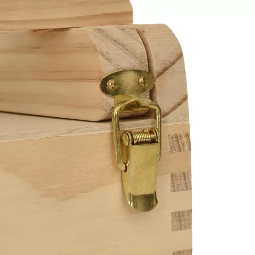  tömör fenyőfa asztali festőállvány fiókkal 41,5 x 37 x 12 cm