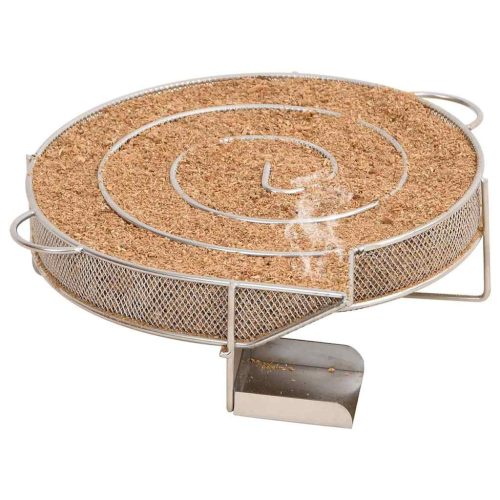  kerek rozsdamentes acél hidegfüst-generátor 19,5 cm