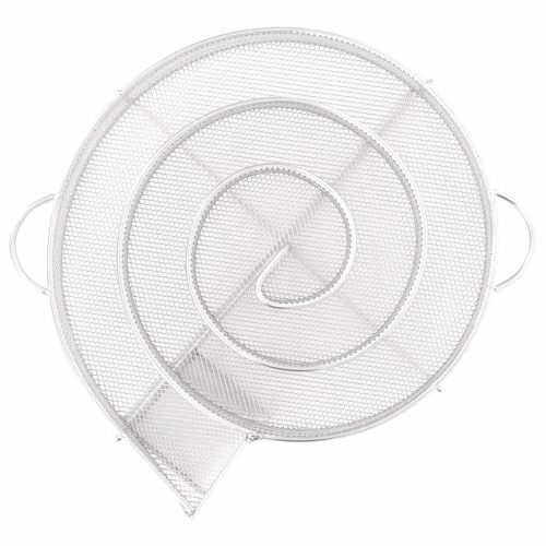  kerek rozsdamentes acél hidegfüst-generátor 19,5 cm