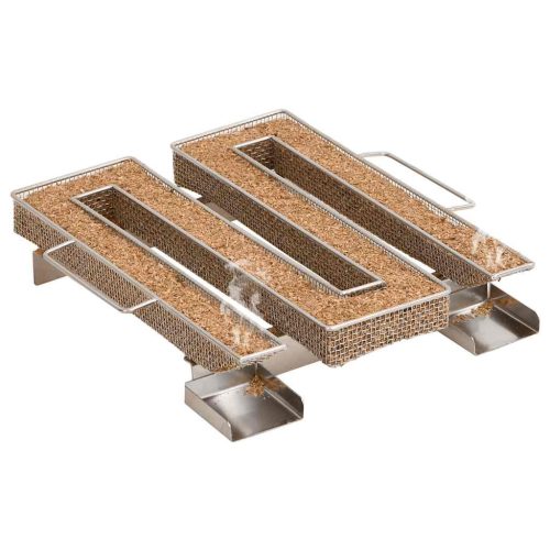  4 oldalas rozsdamentes acél hidegfüst-generátor 22,5 cm