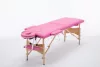2-zone pink wooden massage table